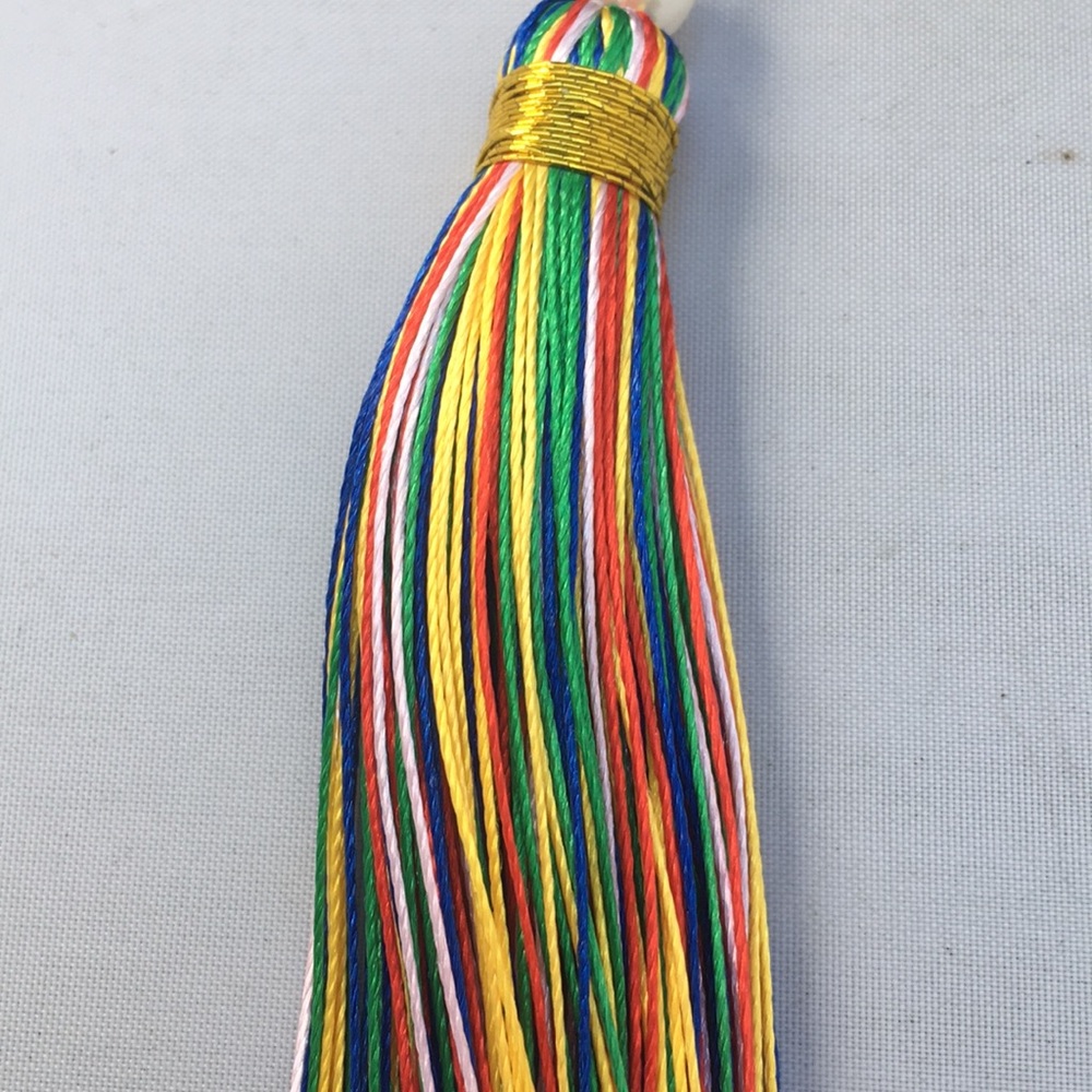New! Bohemian Multicolored Tassel Earrings - Picture 4 of 7